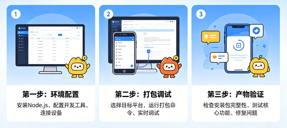跨平台APP打包调试别慌张!从环境配置到产物验证的完整调试指南