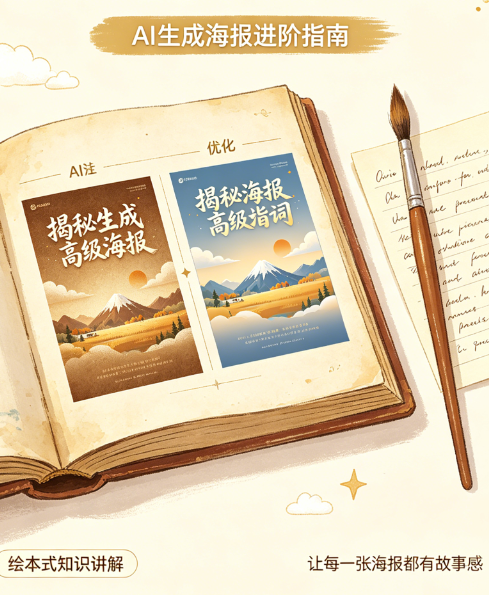 AI生成的海报总差口气?揭秘让海报“有高级感”的核心技巧与提示词