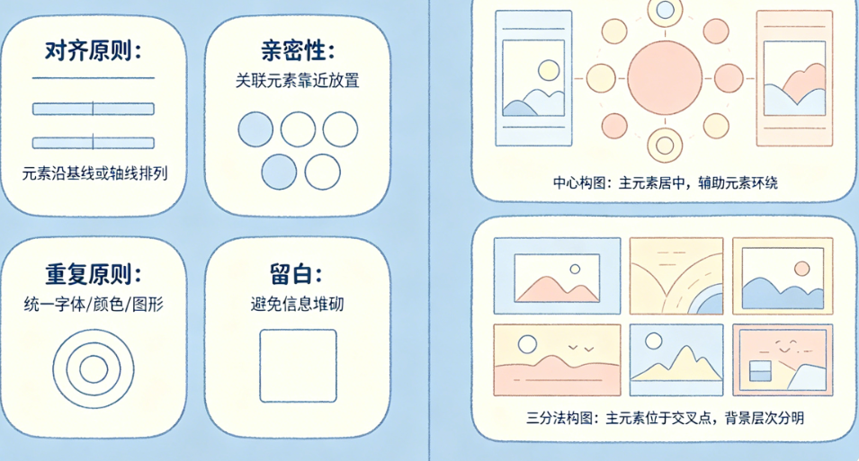 广告画面总感觉“乱”?揭秘平面设计的核心布局技巧与构图法则