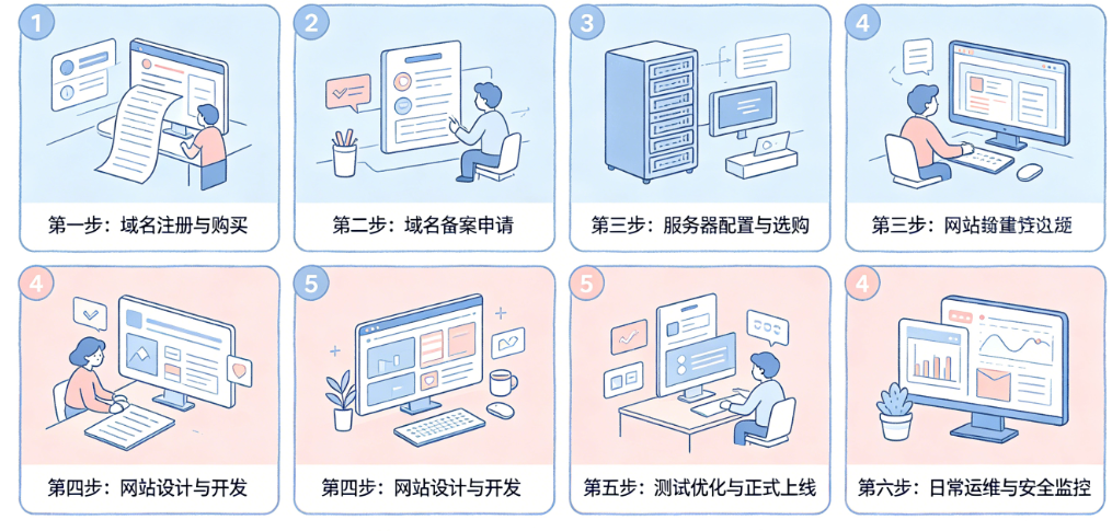 官网建设别只懂“买域名”!从域名备案到上线运维的完整事项清单