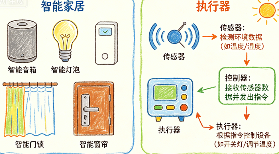 智能家居系统包括哪些设备?传感器、控制器、执行器怎么配?