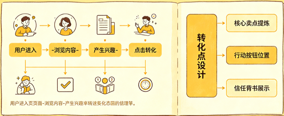 页面文案别只懂“写漂亮话”!从用户动线到转化点设计的完整策划方法