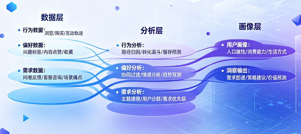 怎么用AI分析目标用户?行为、偏好、需求、画像如何深度洞察?