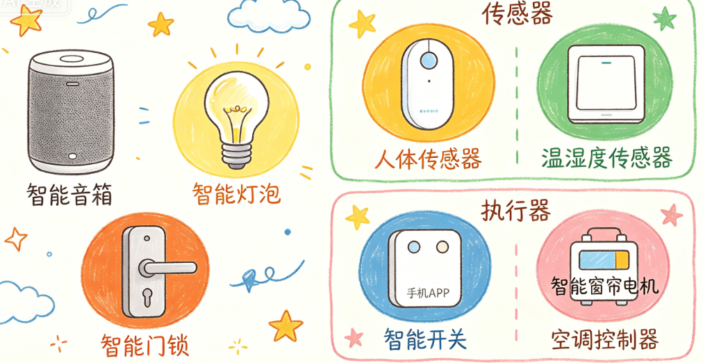 智能家居系统包括哪些设备?传感器、控制器、执行器怎么配?