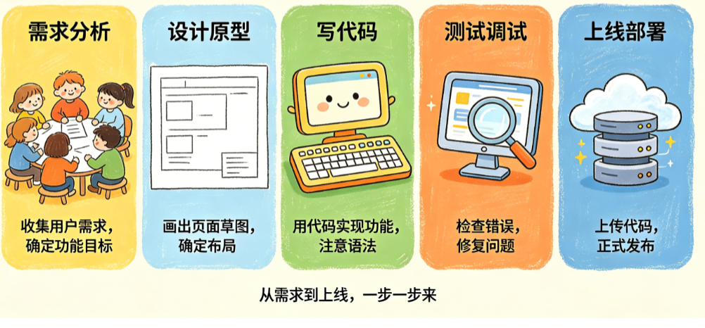 创建网页别只懂“写代码”!从需求分析到上线部署的完整流程指南
