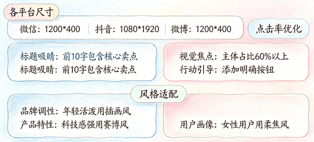 AI社交媒体广告图怎么生成?各平台尺寸、点击率优化、风格适配如何做?