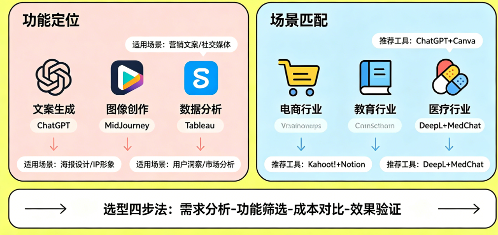 AI创意工具别只懂“ChatGPT写文案”!从功能定位到场景匹配的完整选型指南