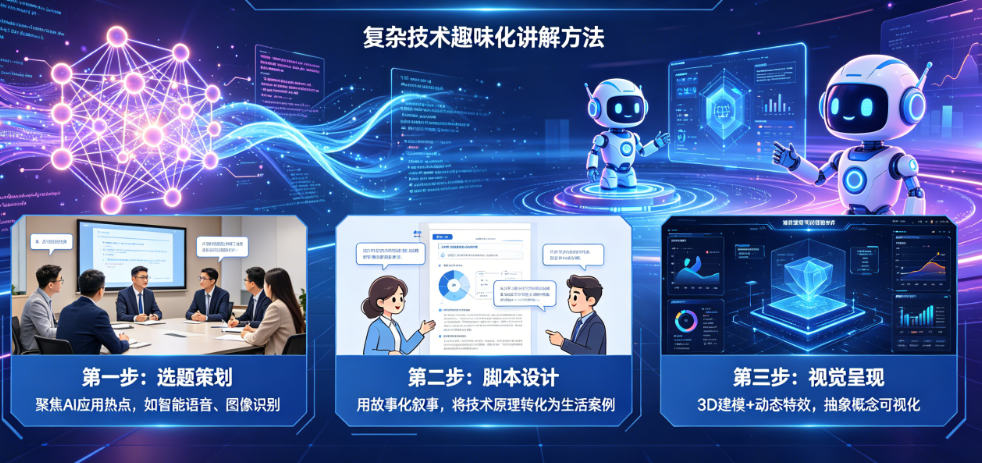 科普类AI专题片怎么做?复杂技术如何讲得有趣易懂?