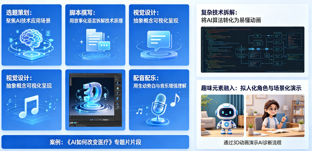 科普类AI专题片怎么做?复杂技术如何讲得有趣易懂?