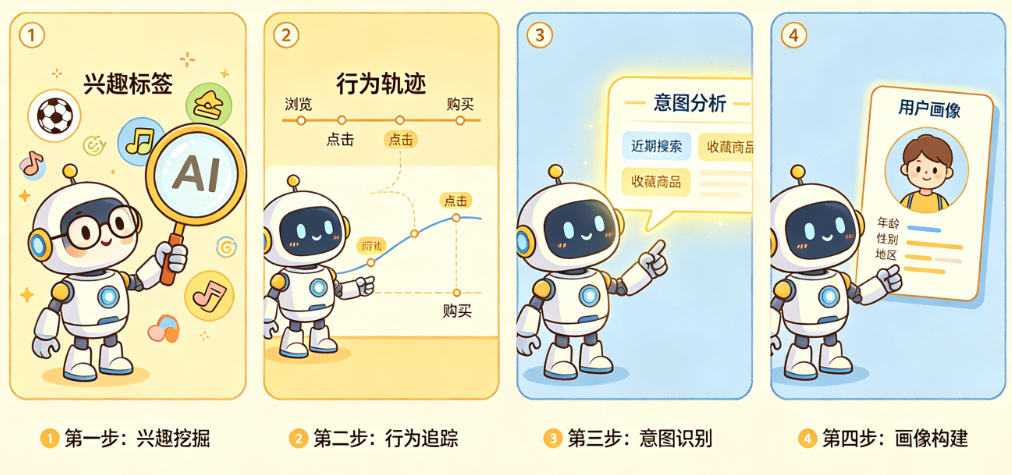 AI如何智能定向人群?兴趣、行为、意图、画像四维精准锁定全攻略