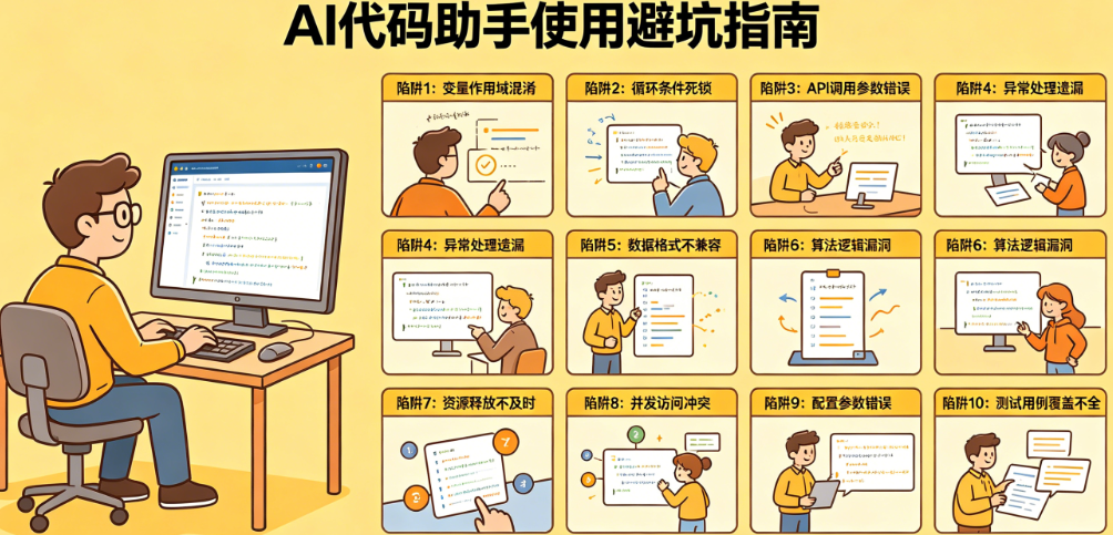 90%的程序员用AI写代码第一步就踩雷?揭秘10个最容易忽视的隐形陷阱