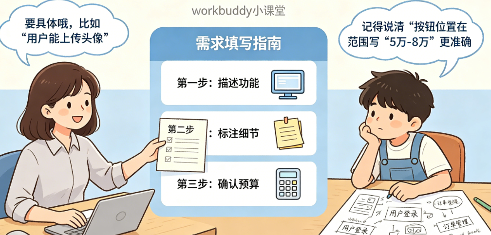 WorkBuddy来帮忙：如何让客户自己写出高质量的软件开发需求