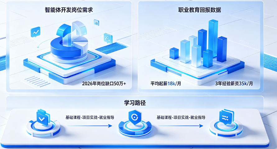 学智能体开发真能赚到钱吗?揭秘2026智能体职业教育的现实回报