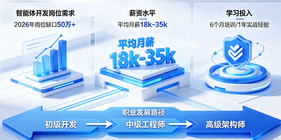 学智能体开发真能赚到钱吗?揭秘2026智能体职业教育的现实回报