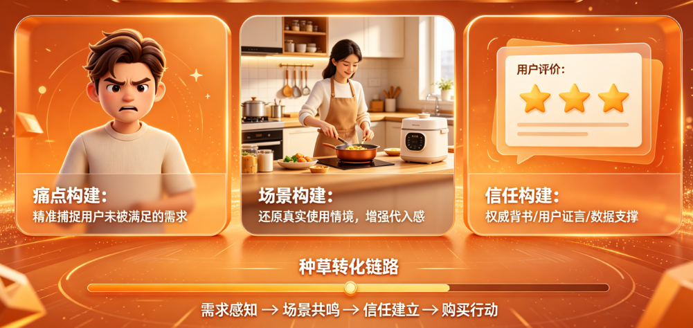 产品种草内容怎么写才能“让人想买”?痛点、场景、信任如何构建?