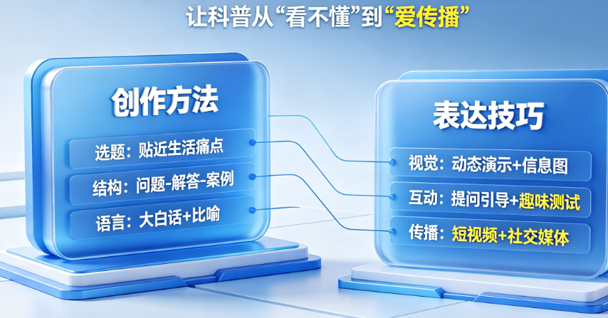 科普内容做了用户看不懂?揭秘高传播科普内容的创作方法与表达技巧