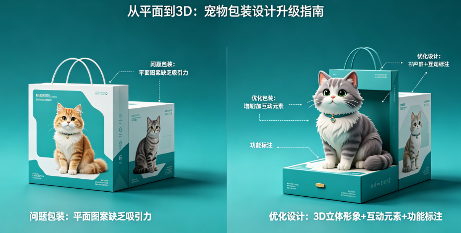 宠物包装放了猫狗图还是没人买?揭秘吸引铲屎官的核心设计要素