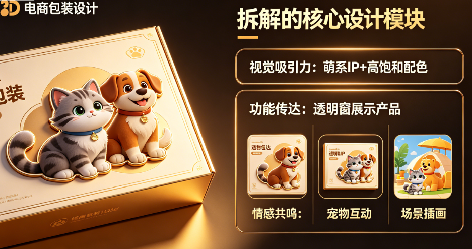 宠物包装放了猫狗图还是没人买?揭秘吸引铲屎官的核心设计要素