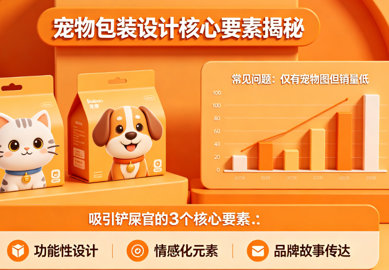 宠物包装放了猫狗图还是没人买?揭秘吸引铲屎官的核心设计要素