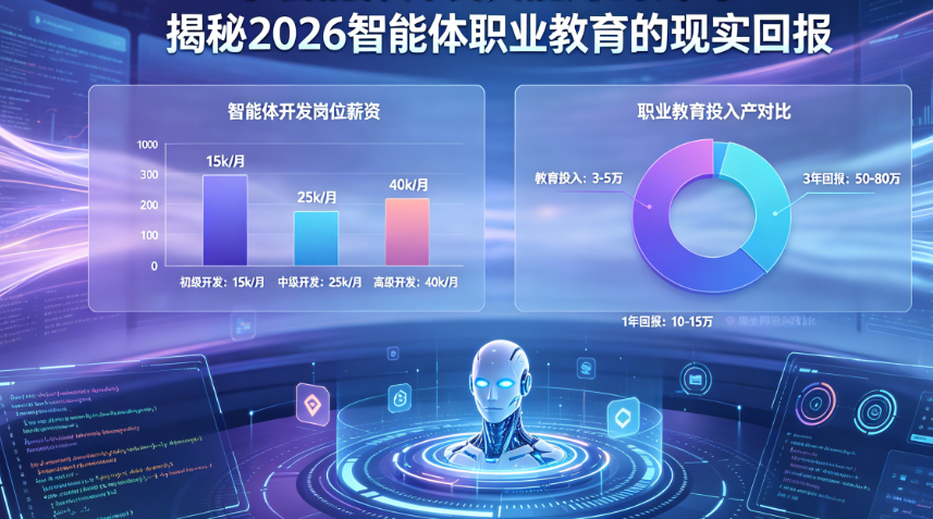 学智能体开发真能赚到钱吗?揭秘2026智能体职业教育的现实回报