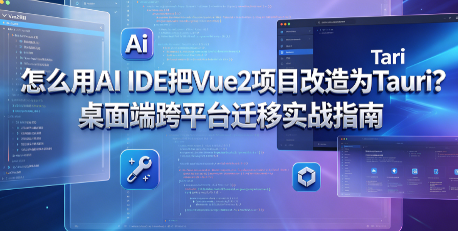 怎么用AI IDE把Vue2项目改造为Tauri?桌面端跨平台迁移实战指南