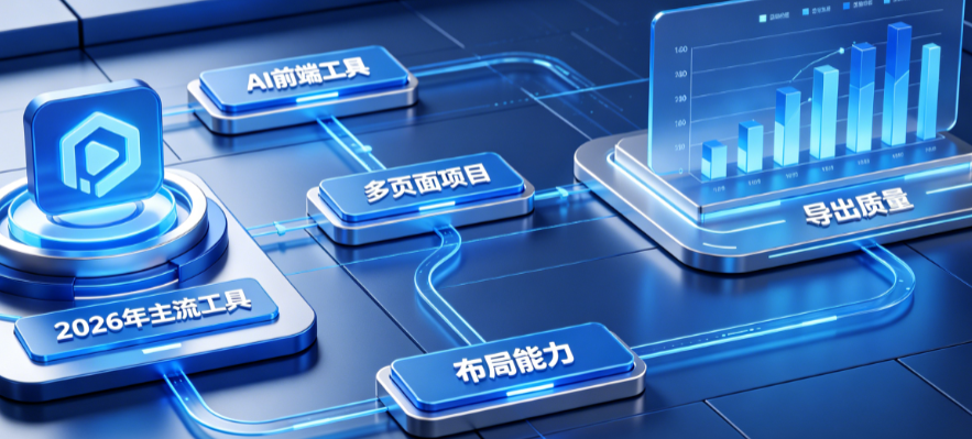 AI前端工具哪个能搞定多页面项目?揭秘2026年主流工具的布局能力与导出质量