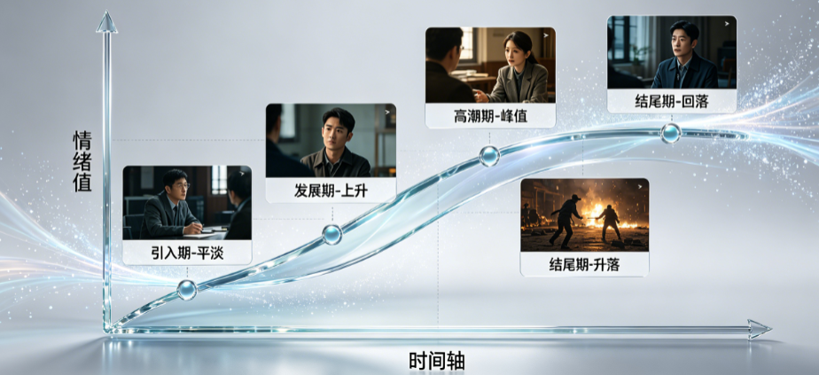 为什么你的视频留不住人?揭秘专业编导写脚本时必画的“情绪曲线图”