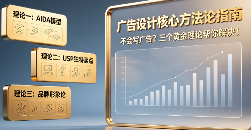 不会写广告怎么办?三个黄金理论是什么?——广告设计核心方法论指南