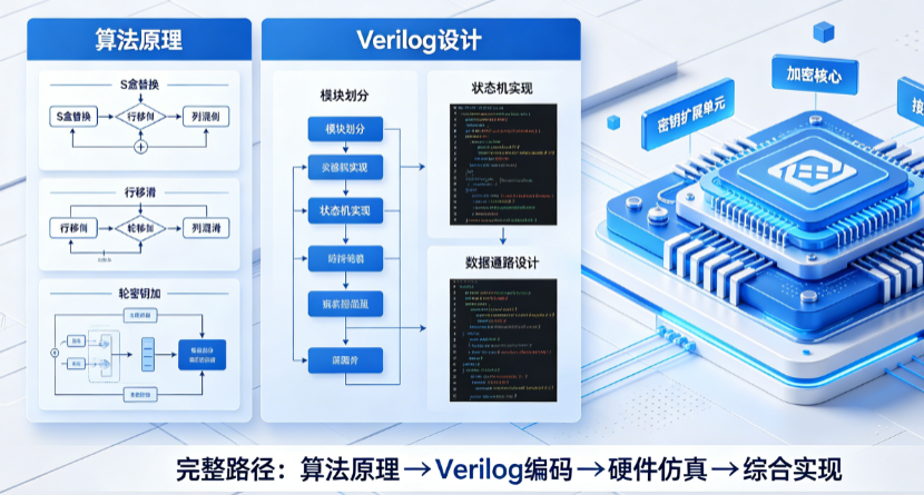 AES加密解密硬件实现:从算法原理到Verilog设计的完整路径