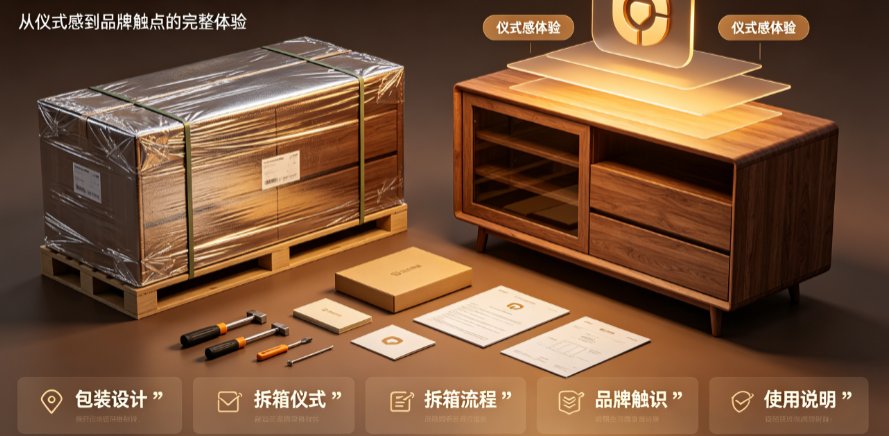 餐边柜开箱别只懂“保护到位”!从仪式感到品牌触点的完整体验设计指南