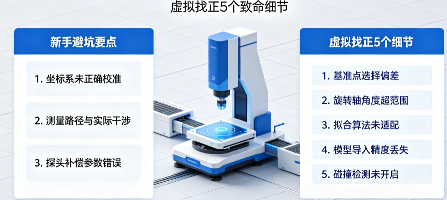 NETDMIS5.0脱机编程新手避坑指南：虚拟找正5个致命细节