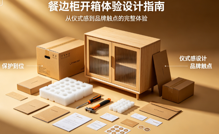 餐边柜开箱别只懂“保护到位”!从仪式感到品牌触点的完整体验设计指南