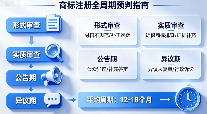 商标注册别只懂“提交就等”!从形式审查到异议期的周期拉长因素全预判指南