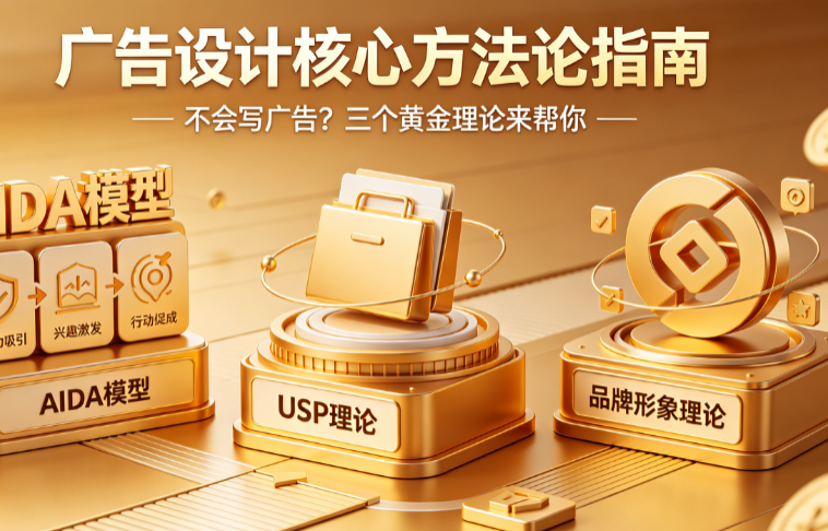 不会写广告怎么办?三个黄金理论是什么?——广告设计核心方法论指南