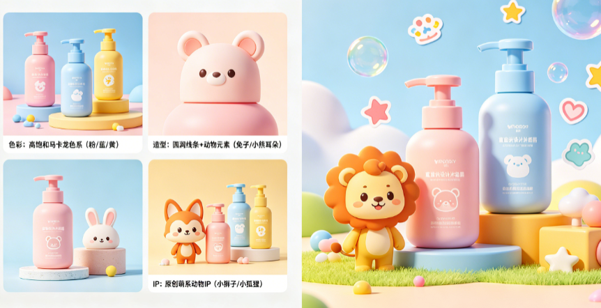 儿童洗护产品怎么设计出“童趣感”?色彩、造型、IP如何打造独一无二?
