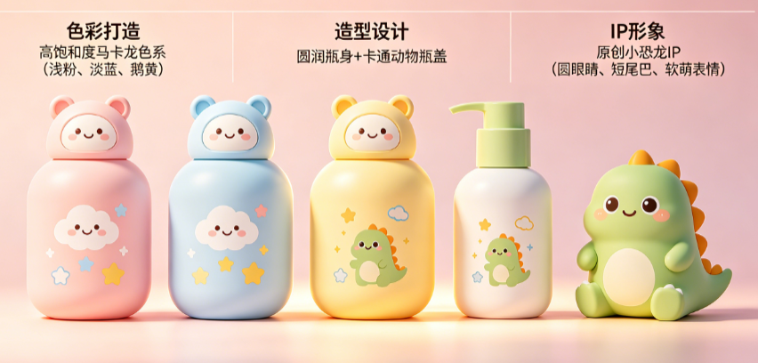 儿童洗护产品怎么设计出“童趣感”?色彩、造型、IP如何打造独一无二?