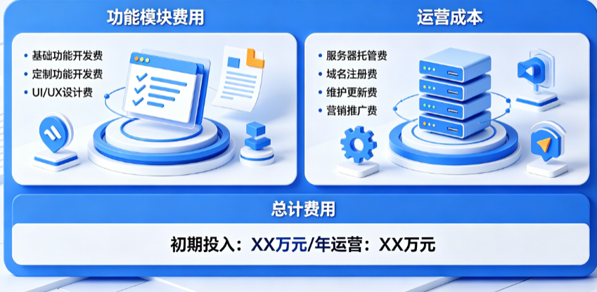 商城网站费用别只懂“开发费”!从功能模块到运营成本的完整费用清单