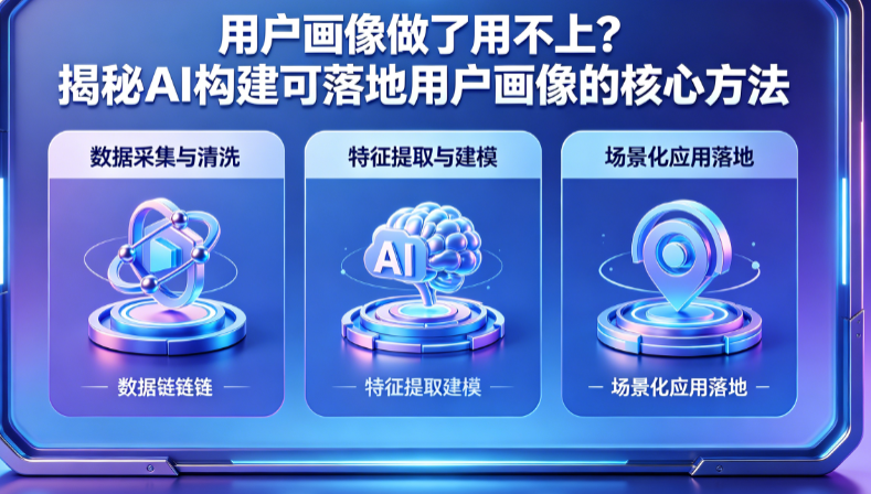 用户画像做了用不上?揭秘AI构建可落地用户画像的核心方法