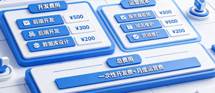 商城网站费用别只懂“开发费”!从功能模块到运营成本的完整费用清单