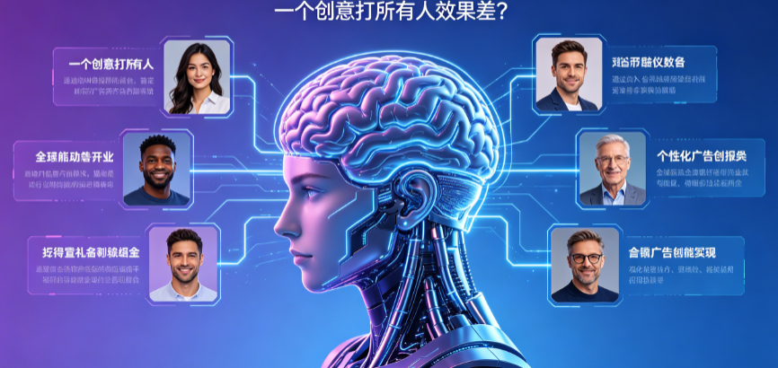 一个创意打所有人效果差?揭秘AI如何实现广告创意的千人千面