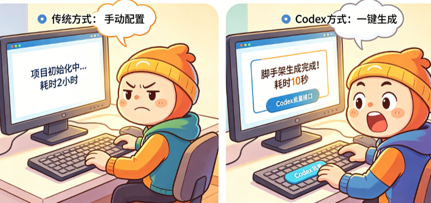 项目初始化太耗时?揭秘Codex隐藏批量接口如何一键生成脚手架