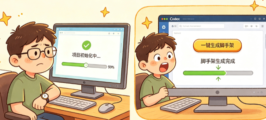 项目初始化太耗时?揭秘Codex隐藏批量接口如何一键生成脚手架