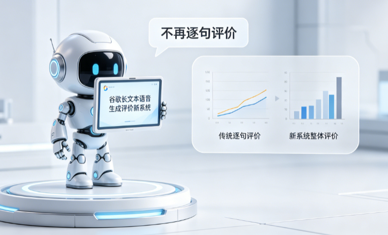 谷歌长文本语音生成评价新系统是什么?为什么不再逐句评价?