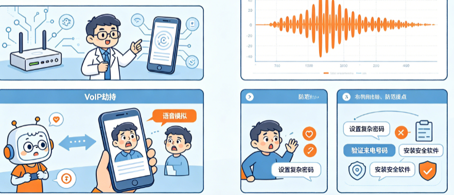AI语音诈骗防不胜防?揭秘VoIP劫持与语音模拟的技术手法与防范要点