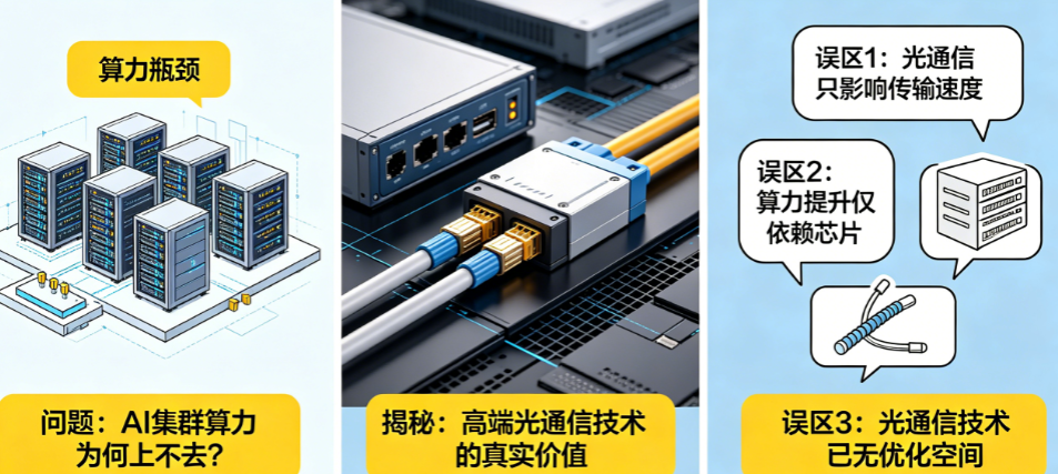 AI集群算力上不去?揭秘高端光通信技术的真实价值与3个常见认知误区