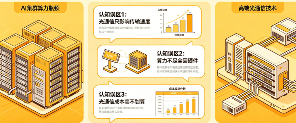 AI集群算力上不去?揭秘高端光通信技术的真实价值与3个常见认知误区