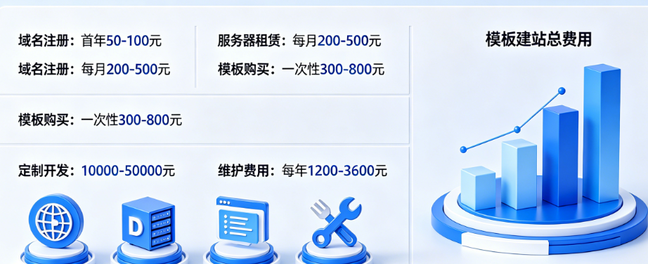 建站预算别只懂“模板便宜”！从域名到维护的完整费用清单