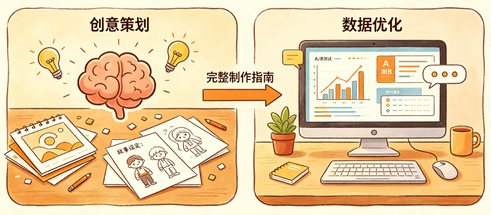 AI营销短视频别只懂“批量生成”!从创意策划到数据优化的完整制作指南