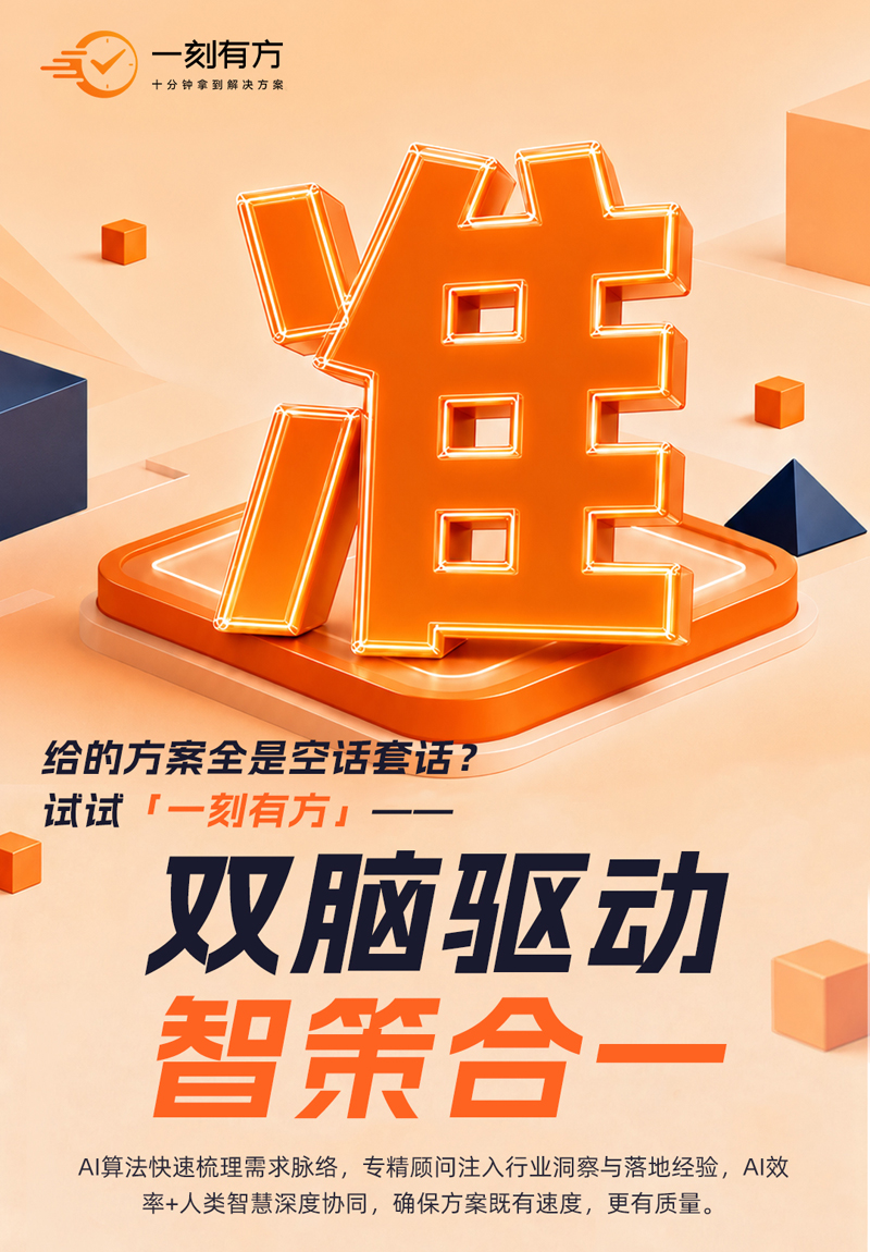 十分钟拿到可审阅方案：一品威客“一刻有方”的极速响应逻辑