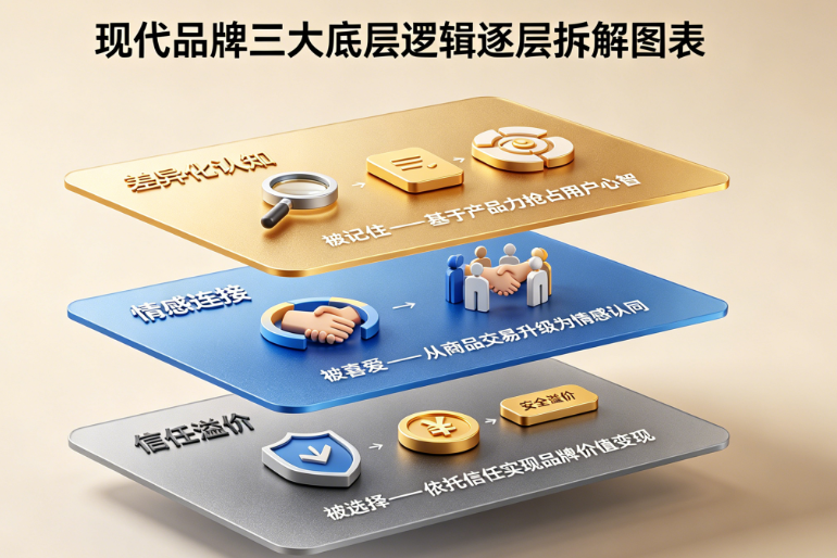 品牌形象引领企业成功的3个底层逻辑：差异化认知、情感连接、信任溢价